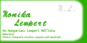 monika lempert business card